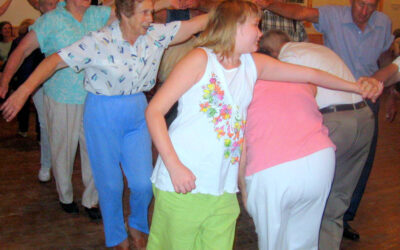 Square dance + ice cream social mean old fashioned fun!